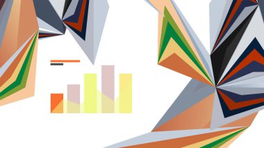 Modern üçgen sunu şablonu