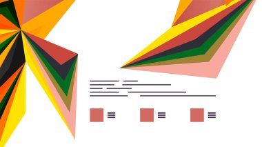 Modern üçgen sunu şablonu