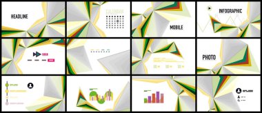 Modern üçgen sunu şablonu