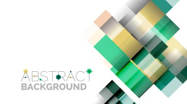 İş tanıtımı geometrik şablonu