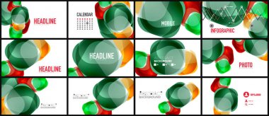 Modern geometrik sunum arka plan