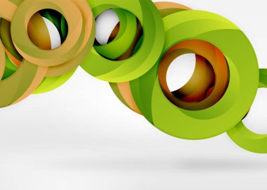 Modern 3d yüzük vektör arka plan