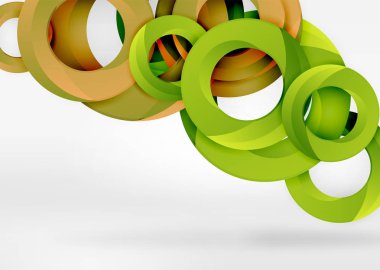 Modern 3d yüzük vektör arka plan