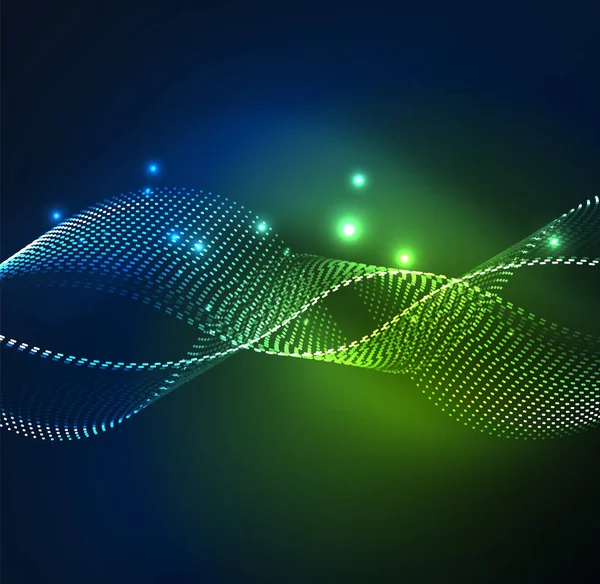 Vektör dalga parçacıklar arka plan