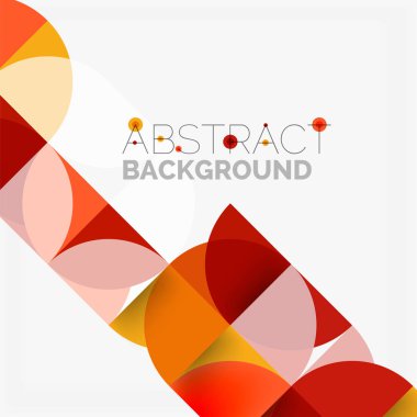 Modern geometrik arka plan daire