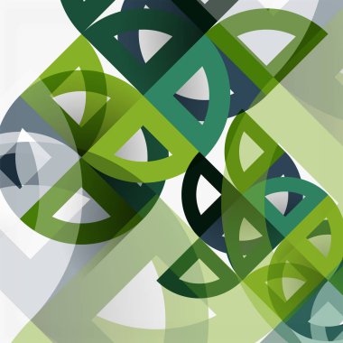 Kağıt daire kesim, mozaik mix geometrik desen tasarım