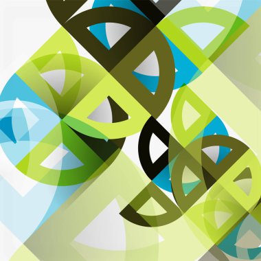 Kağıt daire kesim, mozaik mix geometrik desen tasarım