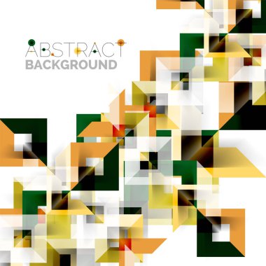 Beyaz Modern kare geometrik desen tasarım