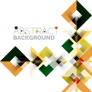 Beyaz Modern kare geometrik desen tasarım