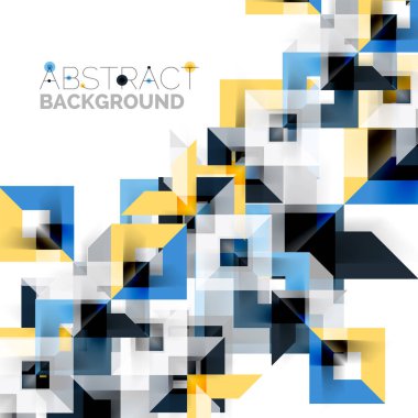 Beyaz Modern kare geometrik desen tasarım