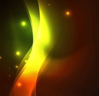 Neon ışıklı dalgalar