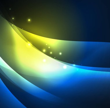 Neon ışıklı dalgalar