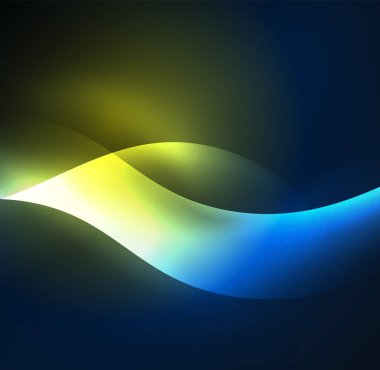 Neon ışıklı dalgalar