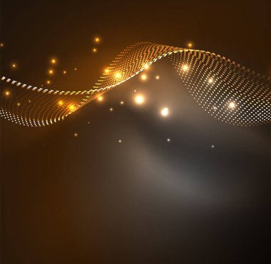 Vektör dalga parçacıklar arka plan