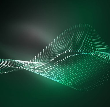 Vektör dalga parçacıklar arka plan