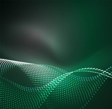 Vektör dalga parçacıklar arka plan