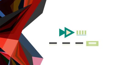 Modern üçgen sunu şablonu