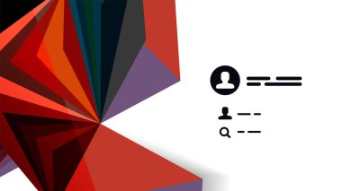 Modern üçgen sunu şablonu