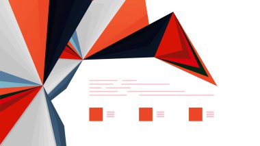 Modern üçgen sunu şablonu