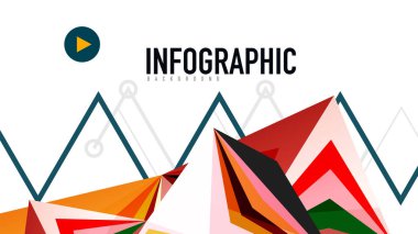 Modern üçgen sunu şablonu