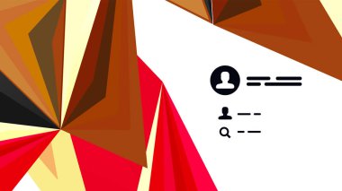 Modern üçgen sunu şablonu