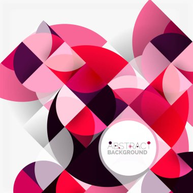 Modern geometrik arka plan daire