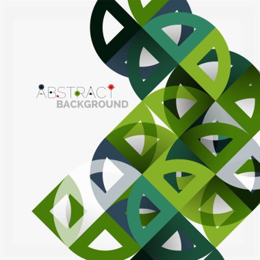 Kağıt daire kesim, mozaik mix geometrik desen tasarım