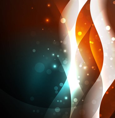 Neon ışıklı dalgalar