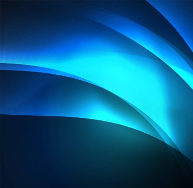 Neon ışıklı dalgalar