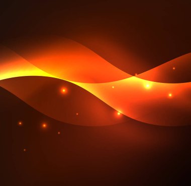 Neon ışıklı dalgalar