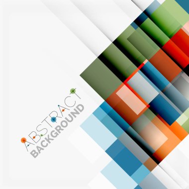 Soyut engeller şablon tasarım arka plan, beyaz, basit geometrik şekiller düz çizgiler ve dikdörtgenler