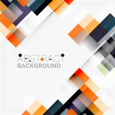 Soyut engeller şablon tasarım arka plan, beyaz, basit geometrik şekiller düz çizgiler ve dikdörtgenler