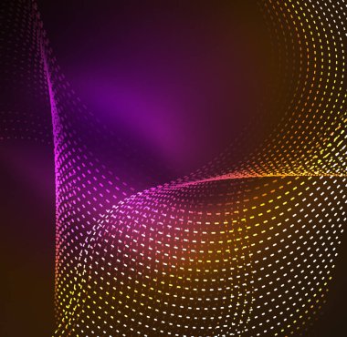 Vektör dalga parçacıklar arka plan