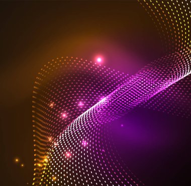 Vektör dalga parçacıklar arka plan