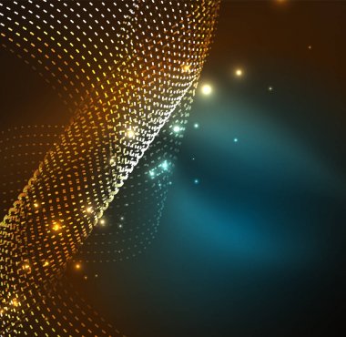 Vektör dalga parçacıklar arka plan