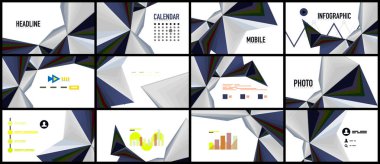 Modern üçgen sunu şablonu