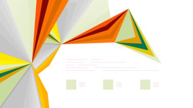 Modern üçgen sunu şablonu