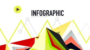 Modern üçgen sunu şablonu