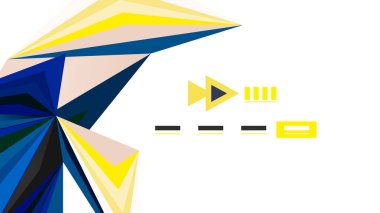 Modern üçgen sunu şablonu