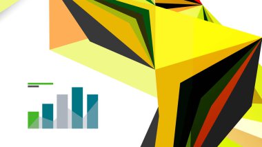 Modern üçgen sunu şablonu