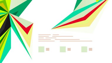 Modern üçgen sunu şablonu