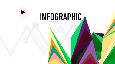 Modern üçgen sunu şablonu