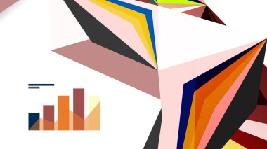 Modern üçgen sunu şablonu