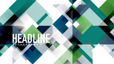 İş tanıtımı geometrik şablonu