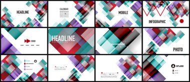 İş tanıtımı geometrik şablonu