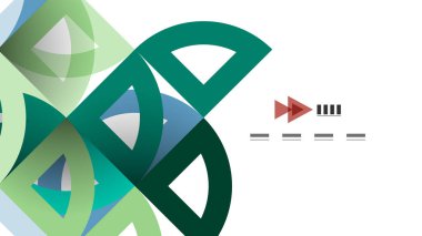 İş tanıtımı geometrik şablonu