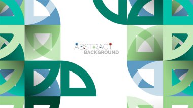 İş tanıtımı geometrik şablonu