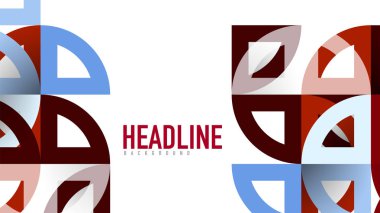 İş tanıtımı geometrik şablonu