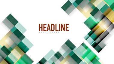 İş tanıtımı geometrik şablonu