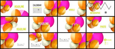 Modern geometrik sunum arka plan